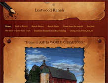 Tablet Screenshot of lostwoodranch.weebly.com