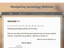 Tablet Screenshot of genealogysitesalberta.weebly.com