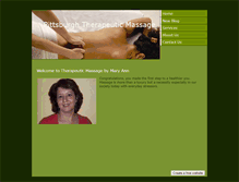 Tablet Screenshot of massagebymaryann.weebly.com