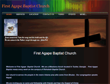 Tablet Screenshot of firstagapebaptist.weebly.com