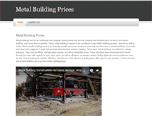 Tablet Screenshot of metalbuildingprices.weebly.com