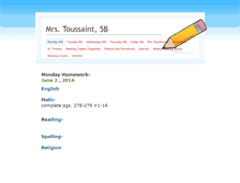 Tablet Screenshot of mrstoussaint.weebly.com