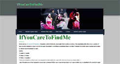 Desktop Screenshot of ifyoucaretofindme.weebly.com
