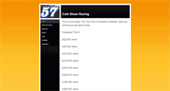 Desktop Screenshot of colesloanracingteam.weebly.com