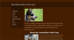 Desktop Screenshot of cattledogsandquarterhorses.weebly.com