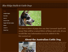Tablet Screenshot of cattledogsandquarterhorses.weebly.com