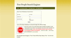 Desktop Screenshot of freepeoplesearchengines.weebly.com
