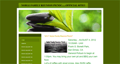 Desktop Screenshot of noblefamilyreunionpicnic.weebly.com