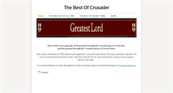 Desktop Screenshot of bestofcrusader.weebly.com