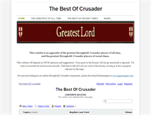 Tablet Screenshot of bestofcrusader.weebly.com