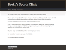 Tablet Screenshot of beckyssportsclinic.weebly.com