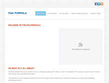 Tablet Screenshot of fanformula.weebly.com