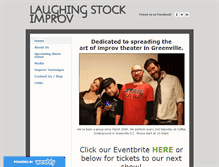 Tablet Screenshot of laughingstockimprov.weebly.com