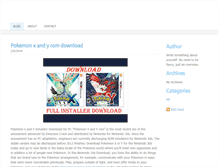 Tablet Screenshot of downloadpokemonxandyrom.weebly.com