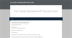 Desktop Screenshot of fortsmithzumbathon.weebly.com