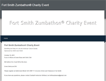 Tablet Screenshot of fortsmithzumbathon.weebly.com