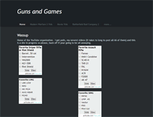 Tablet Screenshot of gunsgames.weebly.com