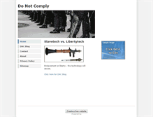 Tablet Screenshot of donotcomply.weebly.com