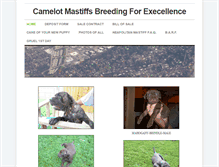 Tablet Screenshot of camelot-mastiffs.weebly.com
