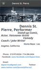 Mobile Screenshot of dennis-stpierre-performer.weebly.com