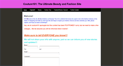 Desktop Screenshot of couture101.weebly.com