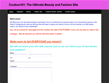 Tablet Screenshot of couture101.weebly.com