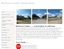 Tablet Screenshot of burlesoncountysubdivisions.weebly.com