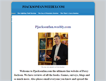 Tablet Screenshot of pjacksonfan.weebly.com