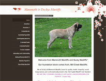 Tablet Screenshot of mammothmastiffs.weebly.com