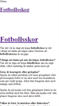 Mobile Screenshot of fotbollsskor.weebly.com