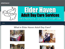 Tablet Screenshot of elderhaven.weebly.com
