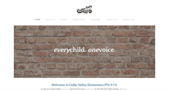 Desktop Screenshot of cedarvalleypta.weebly.com