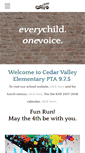 Mobile Screenshot of cedarvalleypta.weebly.com