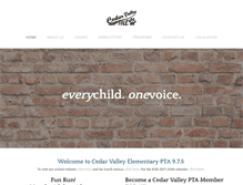 Tablet Screenshot of cedarvalleypta.weebly.com