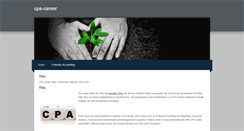 Desktop Screenshot of cpa-career.weebly.com