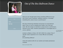 Tablet Screenshot of outoftheboxballroomdance.weebly.com