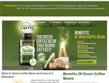 Tablet Screenshot of greencoffeebeanmaxorder.weebly.com