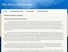 Tablet Screenshot of pinesciencesymposium.weebly.com