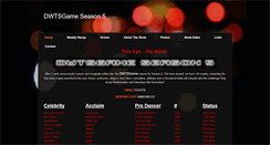 Desktop Screenshot of dwtsgame5.weebly.com