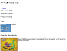 Tablet Screenshot of chowderinfo.weebly.com