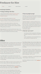 Mobile Screenshot of freelancer4hire.weebly.com