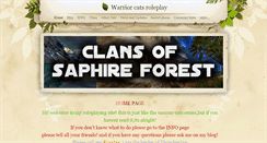 Desktop Screenshot of clansofsaphireforest.weebly.com