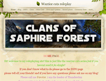 Tablet Screenshot of clansofsaphireforest.weebly.com