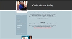 Desktop Screenshot of chadchristywedding.weebly.com