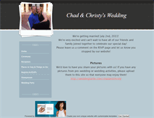 Tablet Screenshot of chadchristywedding.weebly.com