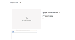 Desktop Screenshot of equimondetv.weebly.com