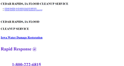 Desktop Screenshot of cedarrapidsiafloodcleanupservice.weebly.com