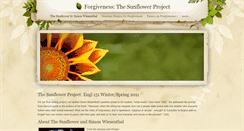 Desktop Screenshot of forgivenessthesunflowerproject.weebly.com