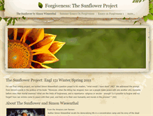 Tablet Screenshot of forgivenessthesunflowerproject.weebly.com