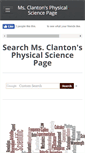 Mobile Screenshot of msclantonsphysicalsciencepage.weebly.com